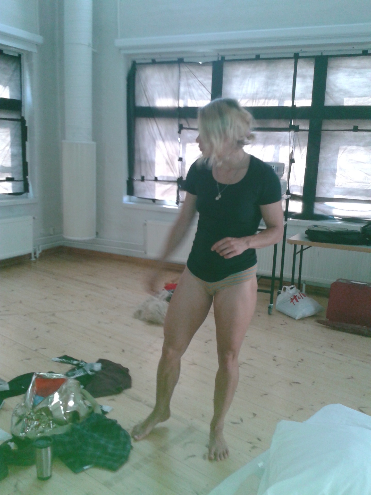 Seidi harjoituksissa elokuussa 2014